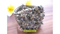 Balinese Stone Beaded Bracelets Cuff Fashion